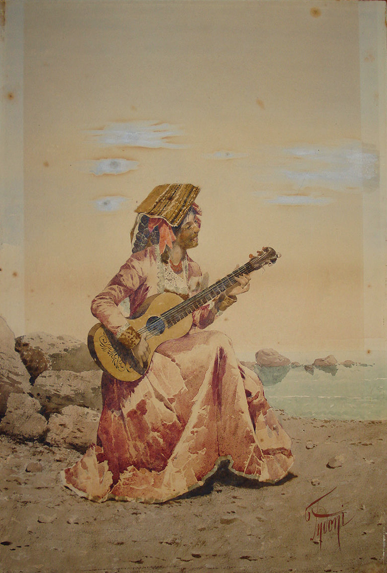 Woman playing a guitar - Filippo Indoni