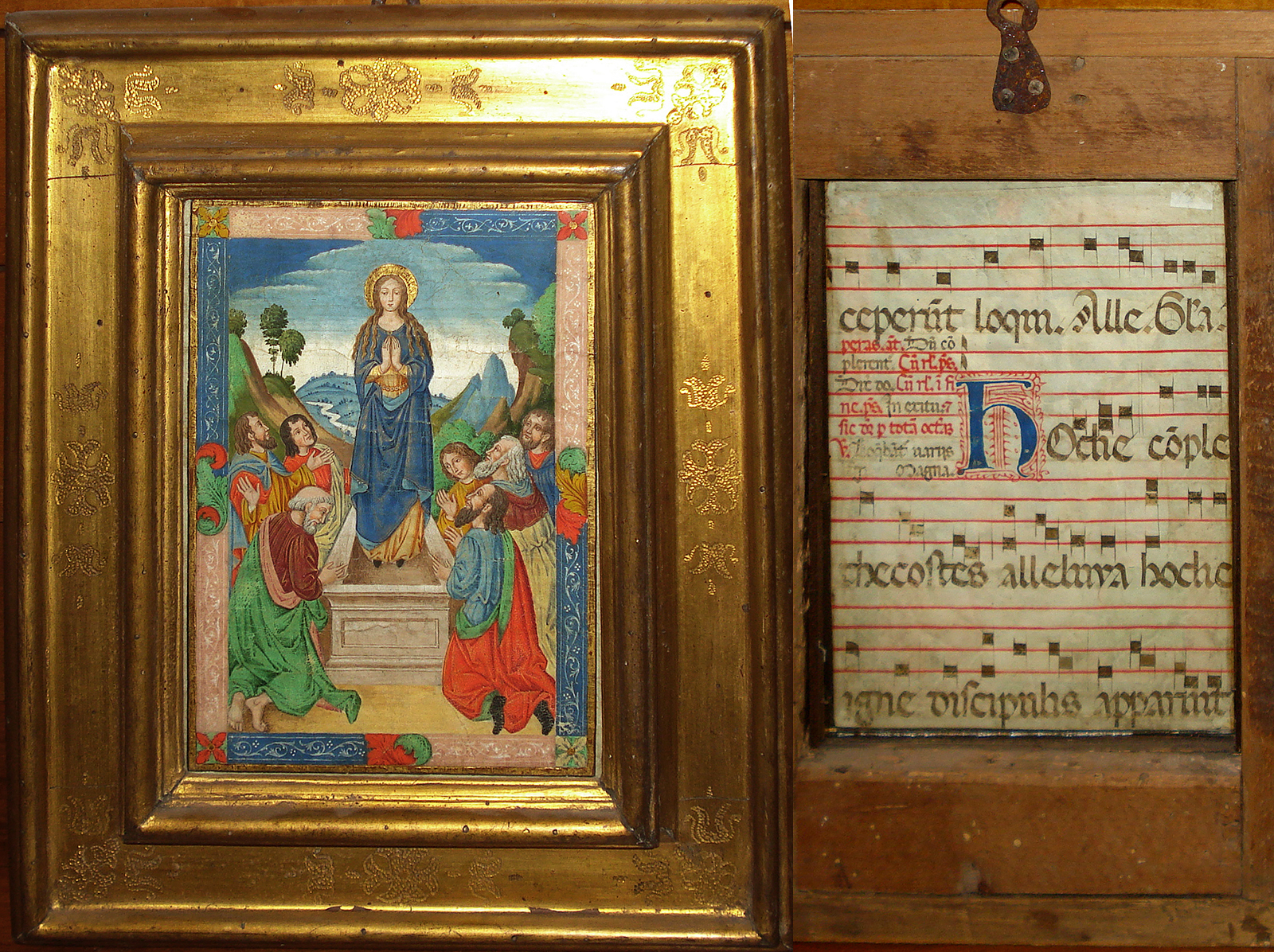 Assunzione della Vergine Maria - Anonimo su pergamena