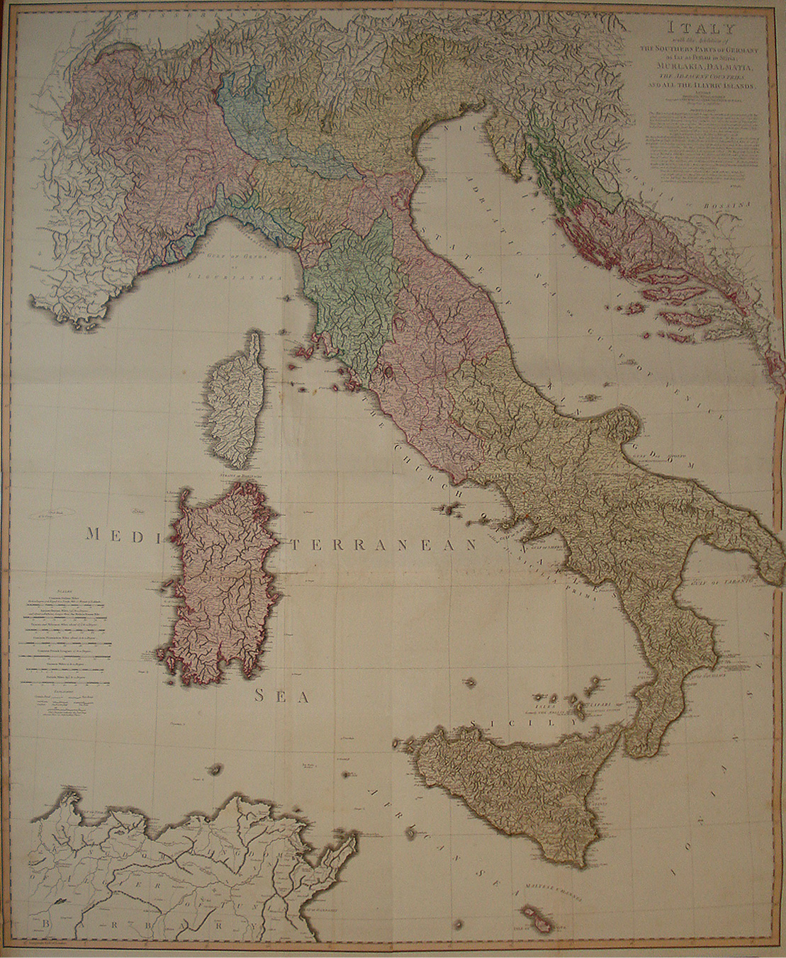 Italy with the Addition of The Southern Parts of Germany ... - William Faden