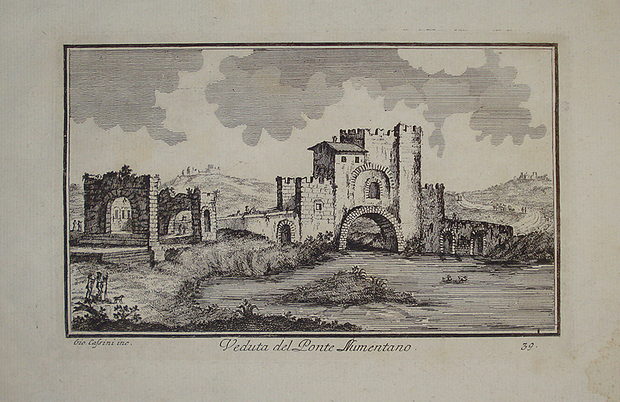 Veduta del Ponte Numentano - Giovanni Maria Cassini