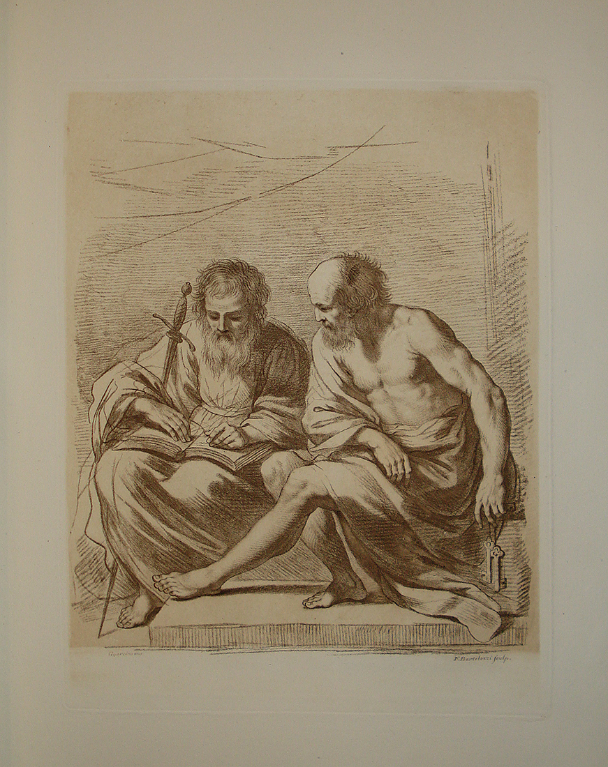 The Apostles Peter and Paul - Francesco Bartolozzi - Guercino