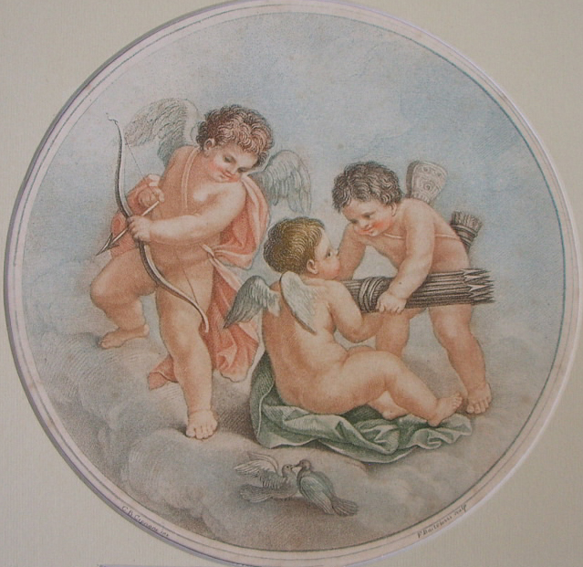 Children and doves - Francesco Bartolozzi