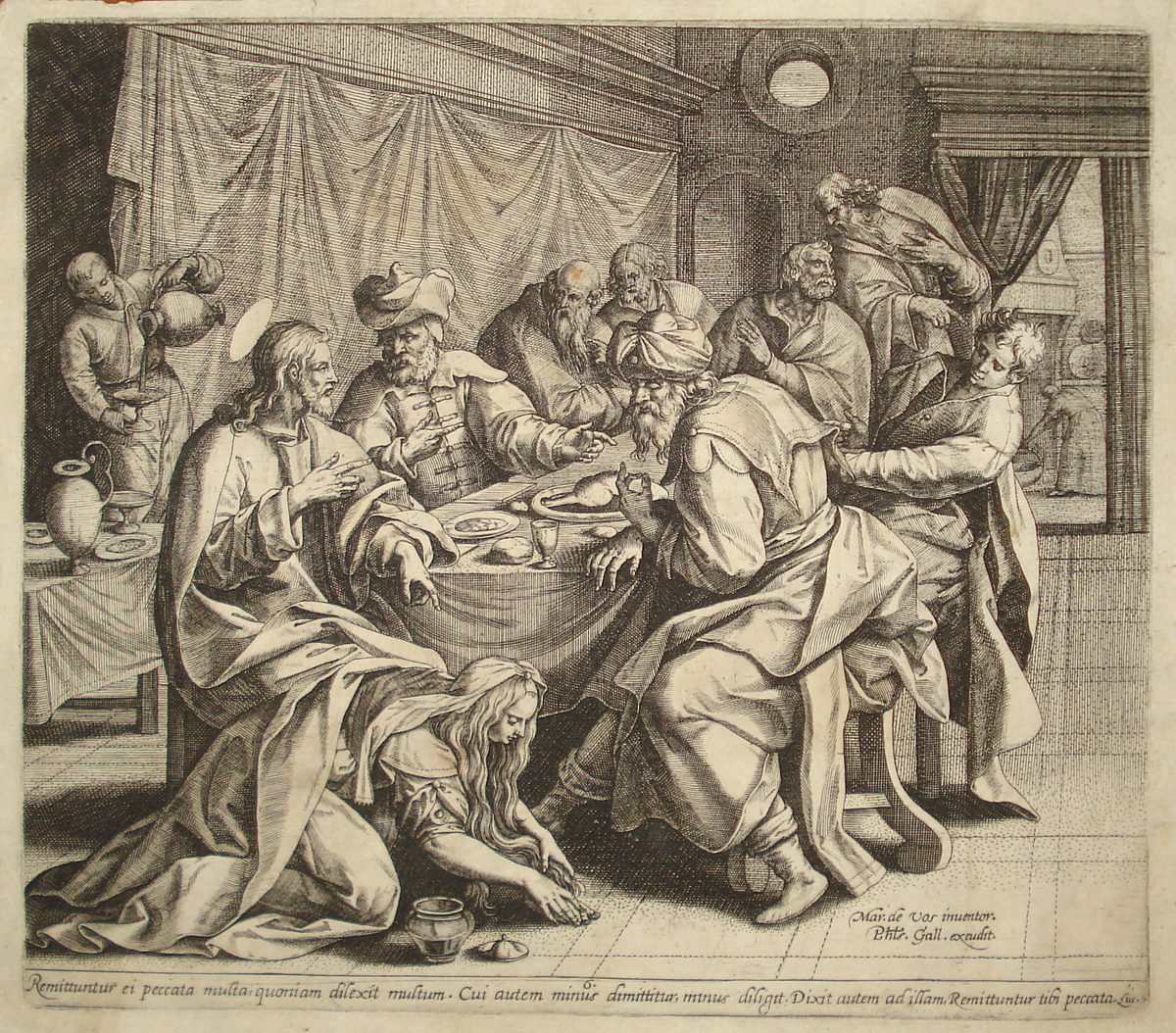 Maria Maddalena lava i piedi di Gesù - Maarten de Vos - Galle