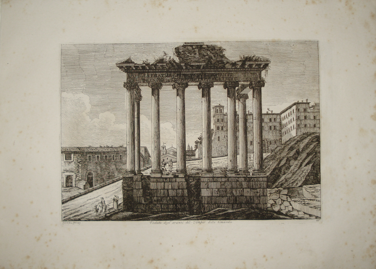 Tempio della Concordia al Foro Romano - Luigi Rossini