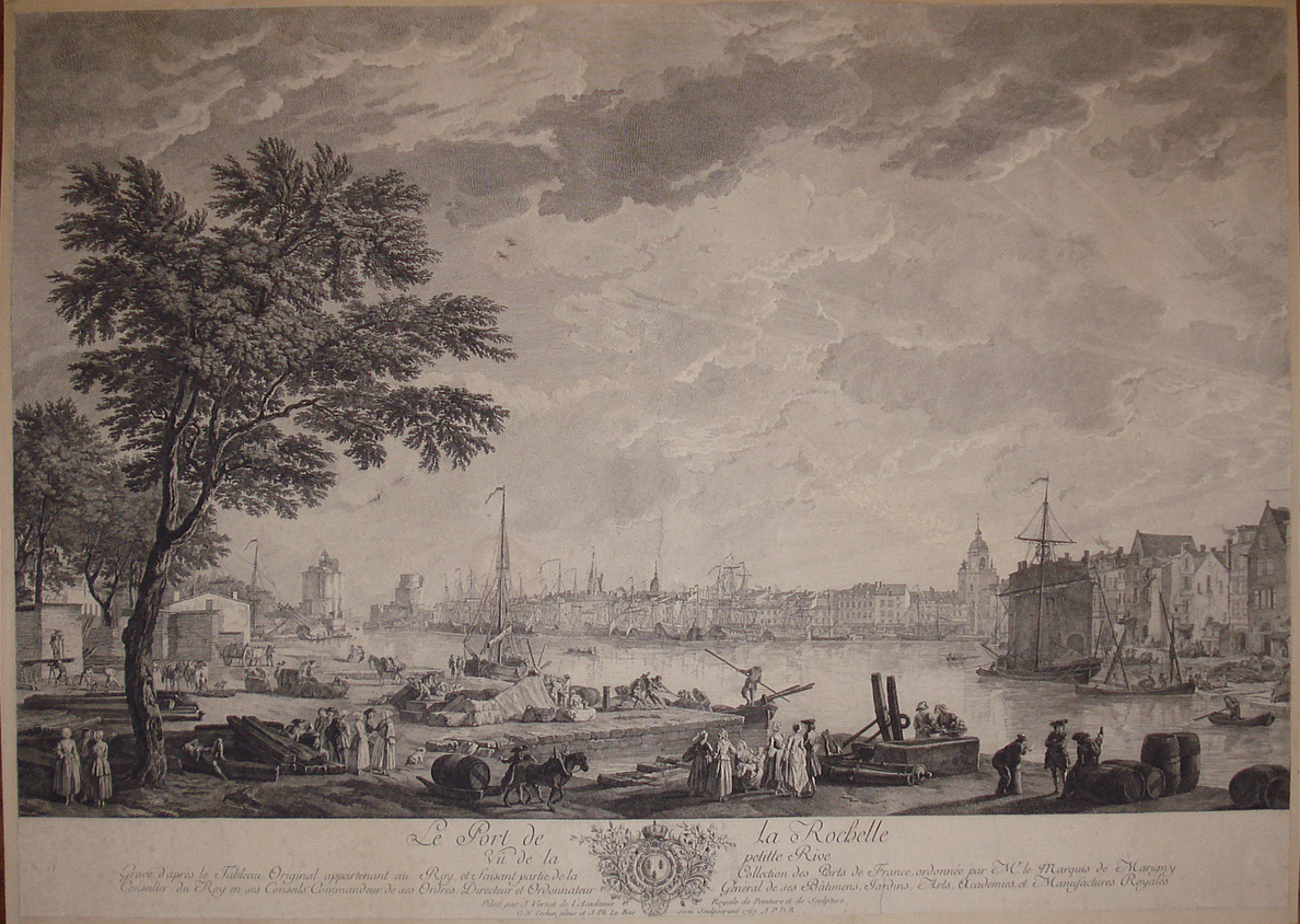 Vue du Port de La Rochelle - Ph. Le Bas - Jacques Vernet
