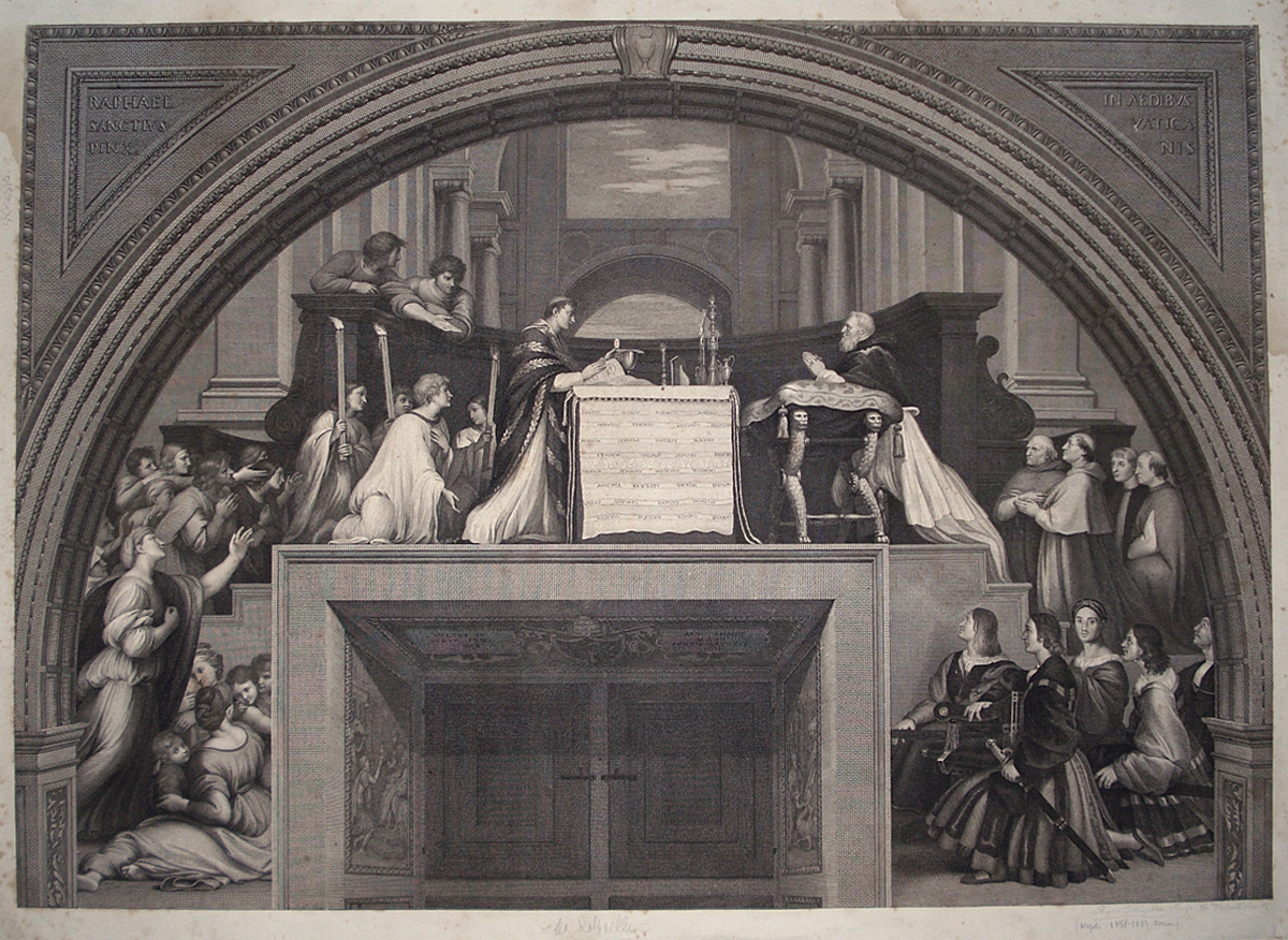 La Messa di Bolsena - Raphael Morghen - Raffaello Sanzio