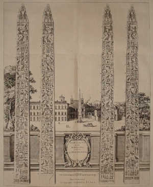 Obeliscus qui olim Ramesseus modo dictus lateranensis - Joan Blaeu - Pierre Mortier