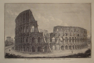 Anfiteatro Flavio, comunemente chiamato Colosseo Romano - Giuseppe Vasi