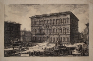 Veduta di Palazzo Farnese - Giovanni Battista Piranesi 