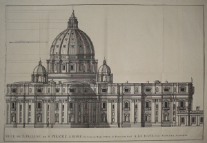 Veduta della Chiesa di San Pietro in Roma - Rutgert Alberts - Giacomo De Rossi