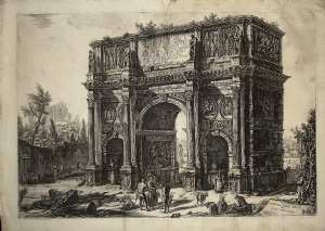 Veduta dell'Arco di Costantino - Giovanni Battista Piranesi 