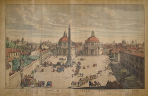 'Veduta di Piazza del Popolo - Pierre Mortier