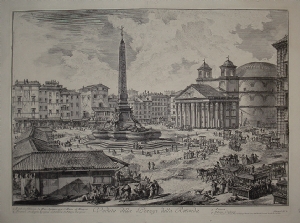 Veduta della Piazza della Rotonda - Giovanni Battista Piranesi