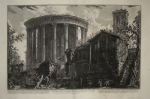Veduta del Tempio della Sibilla in Tivoli - Giovanni Battista Piranesi