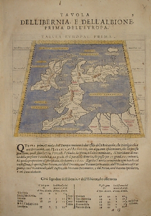 Tabula Europae Prima - Giovanni Antonio Magini