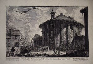Veduta del Tempio di Cibelle a Piazza Bocca della Verità - Giovanni Battista Piranesi