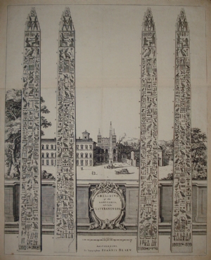 Obeliscus qui olim Ramesseus modo dictus Lateranensis - Joan Blaeu - Pierre Mortier