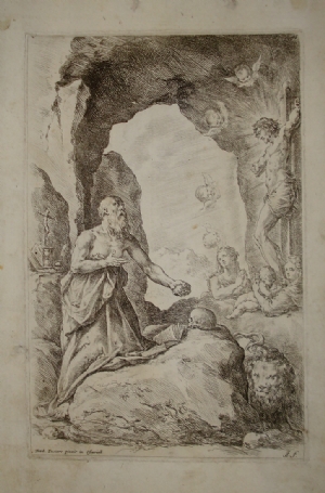 St. Jerome in the cave - Bisschop - Zuccari