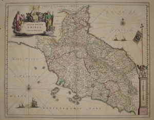 Stato della Chiesa con la Toscana - W. Blaeu - J. Blaeu