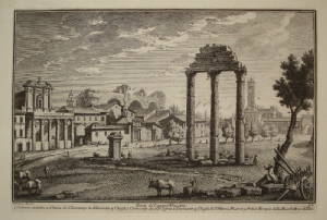 Parte di Campo Vaccino (Roman Forum) - Giuseppe Vasi