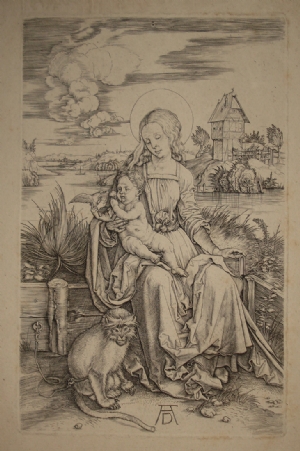Virgin with the monkey - Albrecht Durer