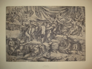 Bacchanal with putti - Enea Vico - Michelangelo