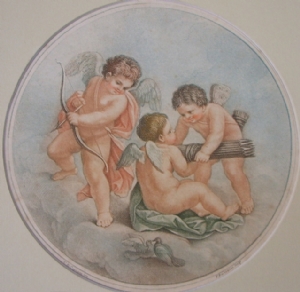 F. Bartolozzi - Bambini che giocano con le colombe
