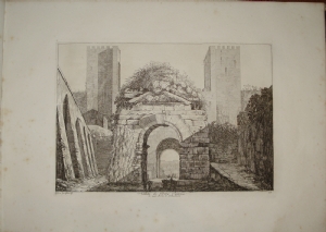 Veduta di Porta Capena - Luigi Rossini