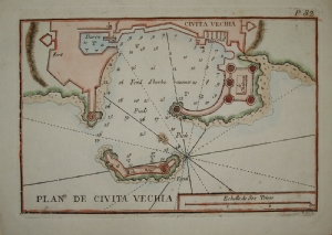 Plan of the Port of Civitavecchia - Joseph Roux