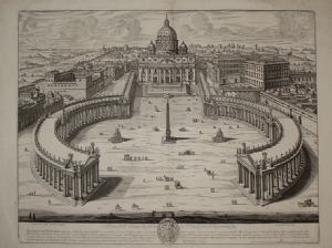 Square and St. Peter's Basilica in the Vatican - G.B. Falda