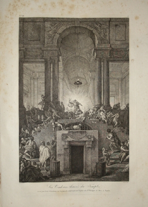 Jesus driving the money changers from the Temple - Abbè de Saint-Non - Luca Giordano