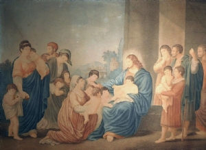 Jesus and the children - F. Schopfer