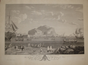 First view of the Port and Badia di Palermo - G. Hackert - Jacob Philipp Hackert