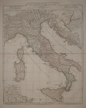 Tabula Italiae Antiquae... - J.B.B. D'Anville
