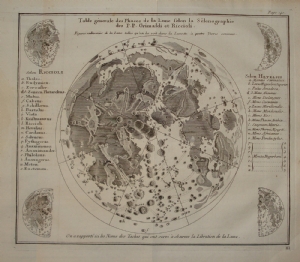 Tavola generale delle fasi della Luna - Hevelius - Pierre Charles Le Monnier