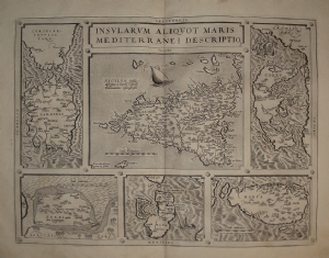 Insularum Aliquot Maris Mediterranei Descriptio - Abraham Ortelius