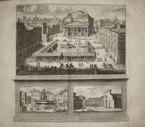 Piazza della Rotonda e Pantheon d'Agrippa - F. Deseine - Halma