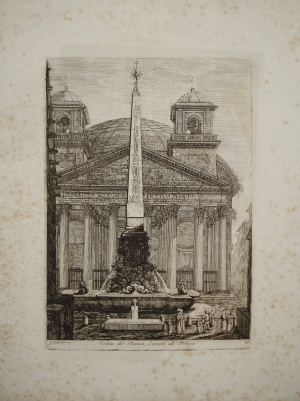 Veduta del Pantheon - Luigi Rossini
