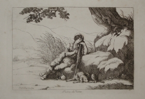 Shepherd sleeping - Bartolomeo Pinelli