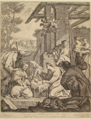 F. Perier - Adoration of shepherds