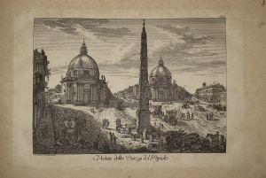View of the Piazza del Popolo - Friedrich - Piranesi