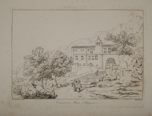 Convent on Mount Pellegrino (Palermo) - John Goldicutt - Bartolomeo Pinelli