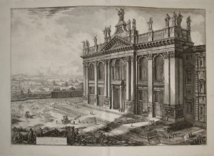 View of the facade of the Basilica of St. John Lateran - G.B. Piranesi