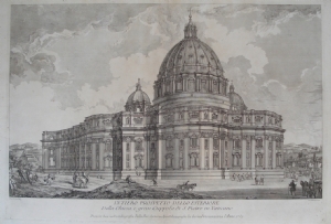Prospetto della Basilica di San Pietro - Dominique Montagu - Francesco Panini