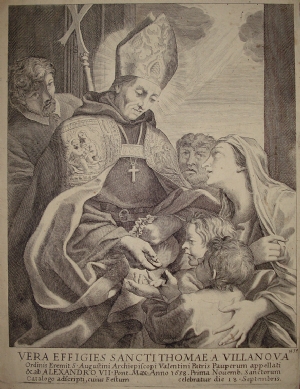 San Tommaso da Villanova - G. Chasteau - Carlo Maratta
