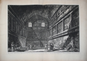 Interior view of the Temple of Bacchus - GiovanBattista Piranesi