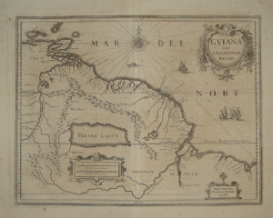 Guiana sive Amazonum Regio - Hendrik Hondius