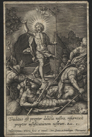 Resurrection of Christ - Hieronymus Wierix